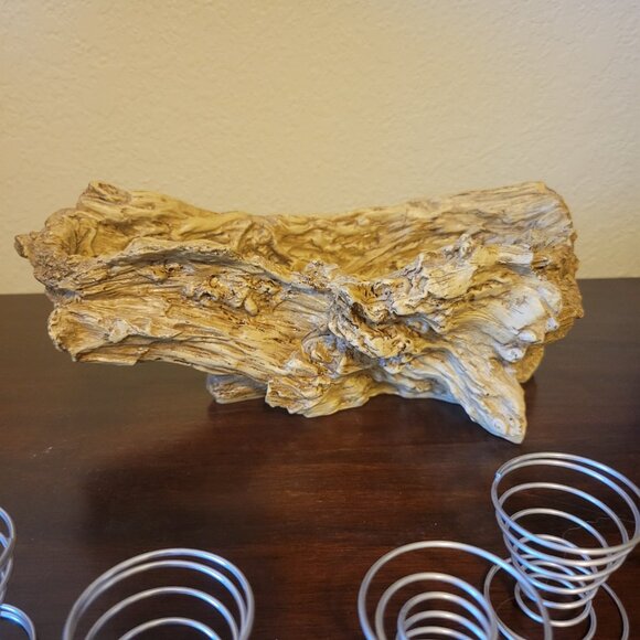 Roberta's Garden Driftwood Stump Log Resin Planter Incl. Air Plant Holders - EUC - Picture 3 of 6